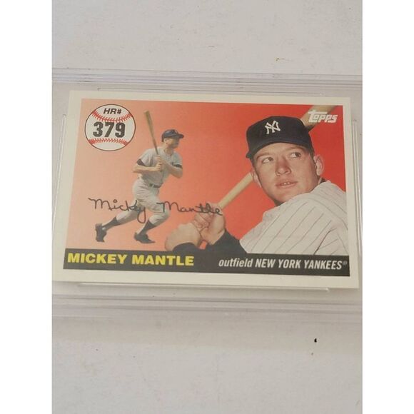 Vintage Topps Mickey Mantle 2006 Home Run History #379 Global Authority 9 Mint - Picture 1 of 5